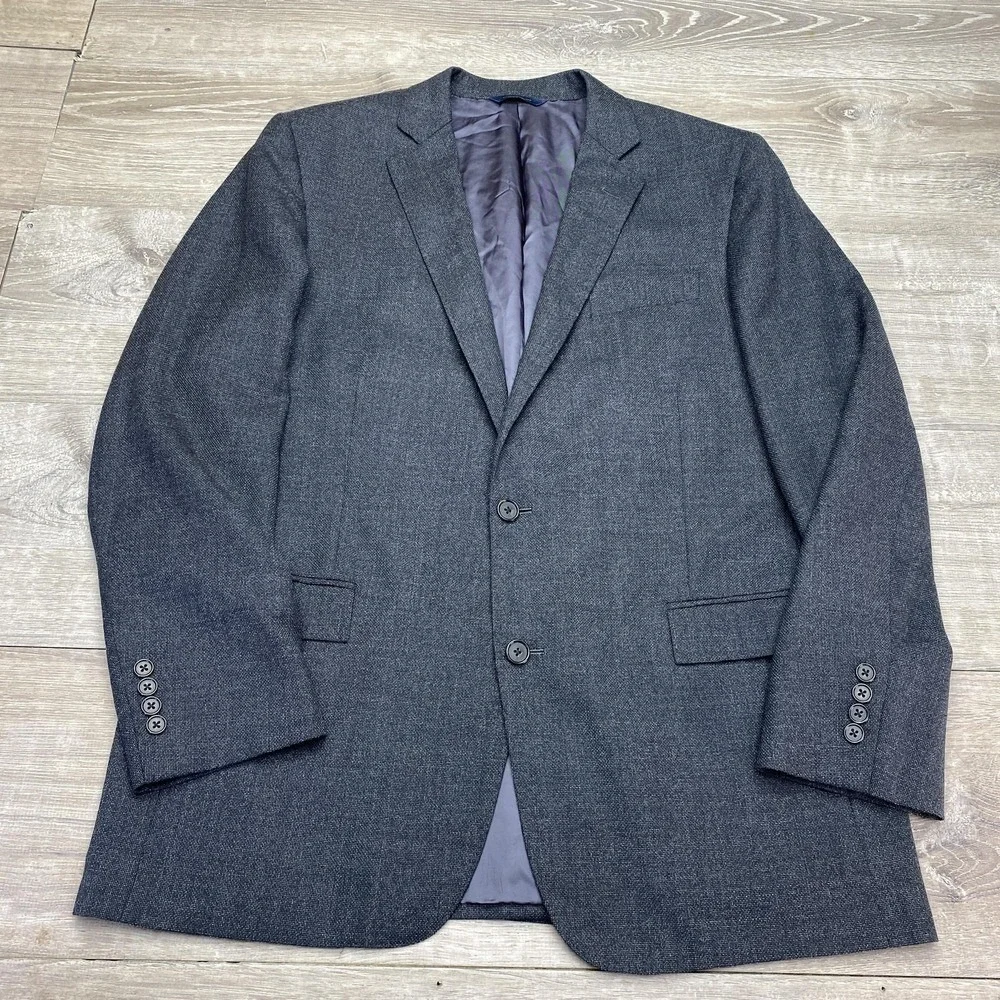 Brooks Brothers Suit Jacket Mens 44 Long‎ Gray Wool Regent Reda Sport Coat